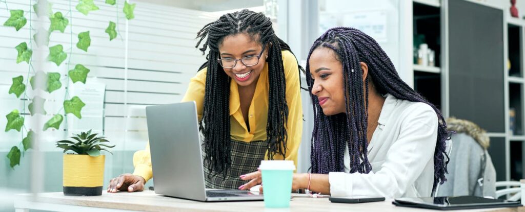 Apprentice students at desk
