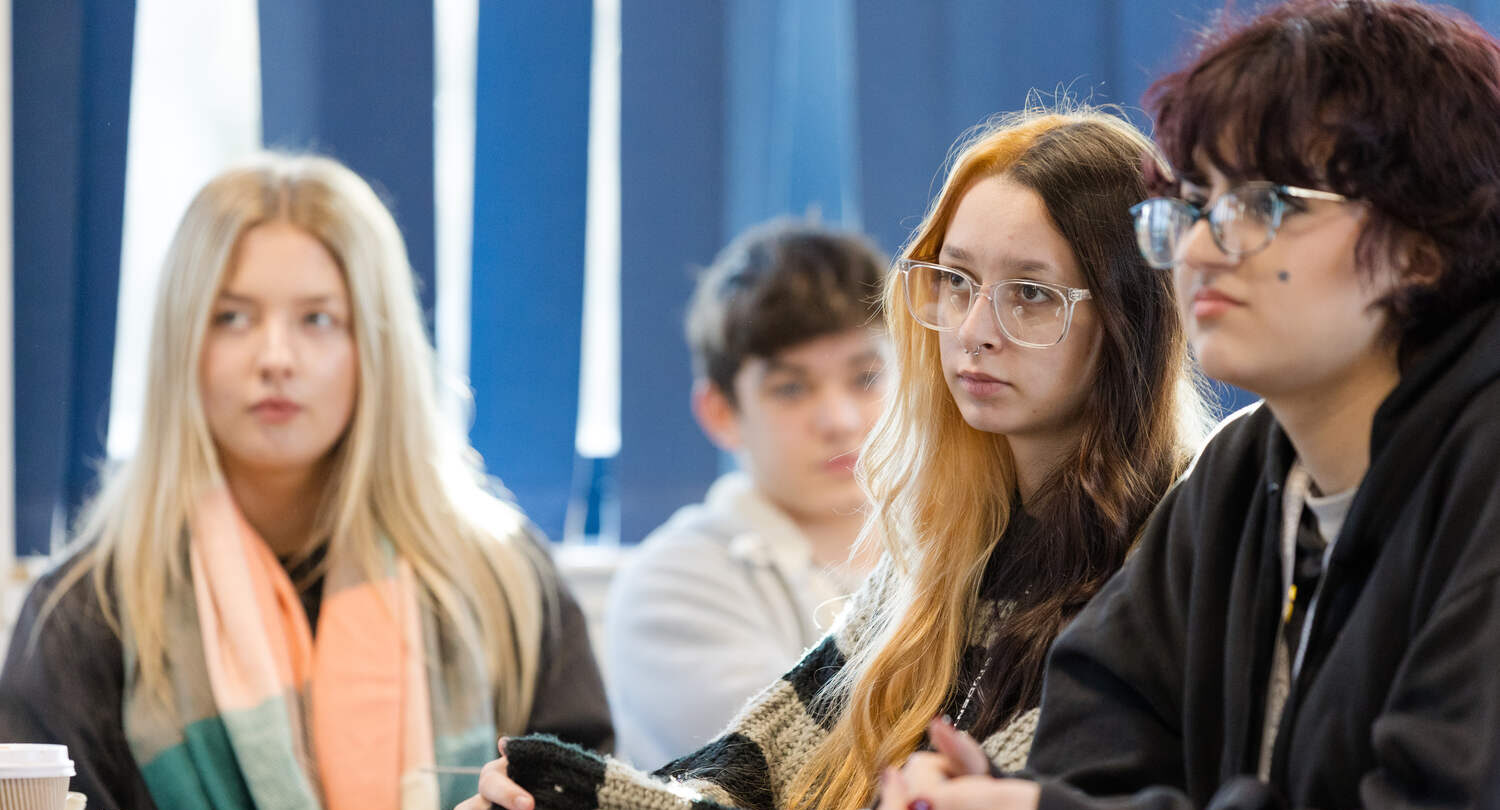 four gcse programmes students at desk